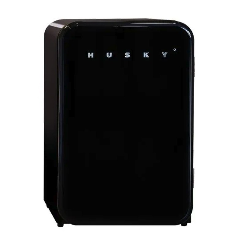 50's Retro Style Undercounter Fridge - Black