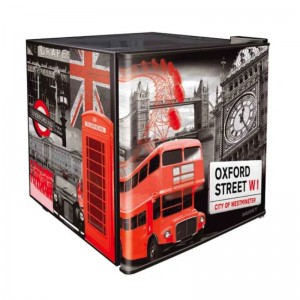 London Artwork Mini Fridge