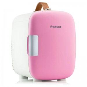 Pro 4 Litre Portable Mini Fridge - Pink / White