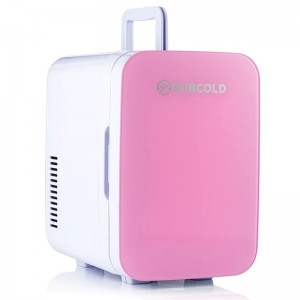 Ultra 6 Litre Portable Mini Fridge - Pink / White