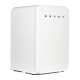 50's Retro Style Undercounter Fridge - White