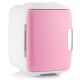 Classic 4 Litre Portable Mini Fridge - Pink / White