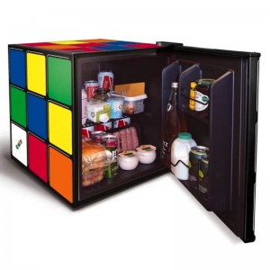 Rubik's Cube Branded Artwork Mini Fridge