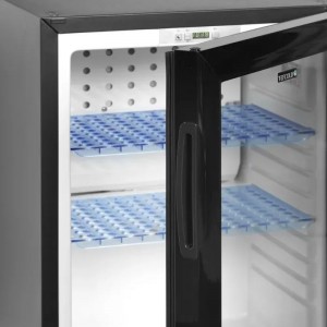TM45GC Compressor Glass Door Minibar Display Fridge - Black