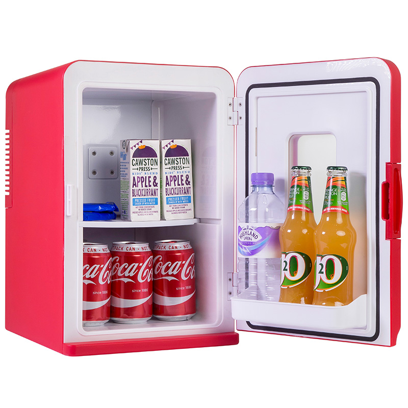 Iceq 15 Litre Deluxe Portable Mini Fridge With Window Cooler Warmer Red