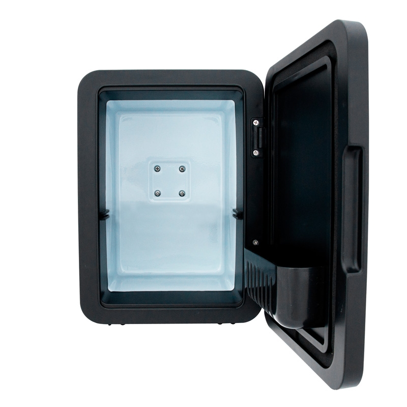 iceQ 4 Litre Portable Mini Fridge - Cooler / Warmer - Stainless Steel - Black