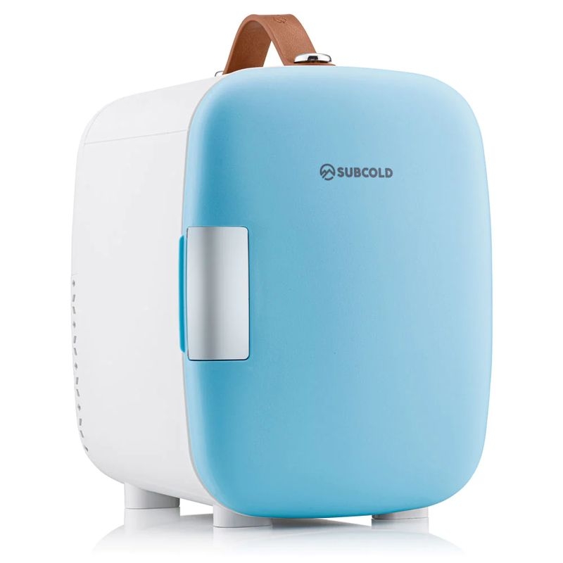 Click to view product details and reviews for Pro 4 Litre Portable Mini Fridge Blue White.